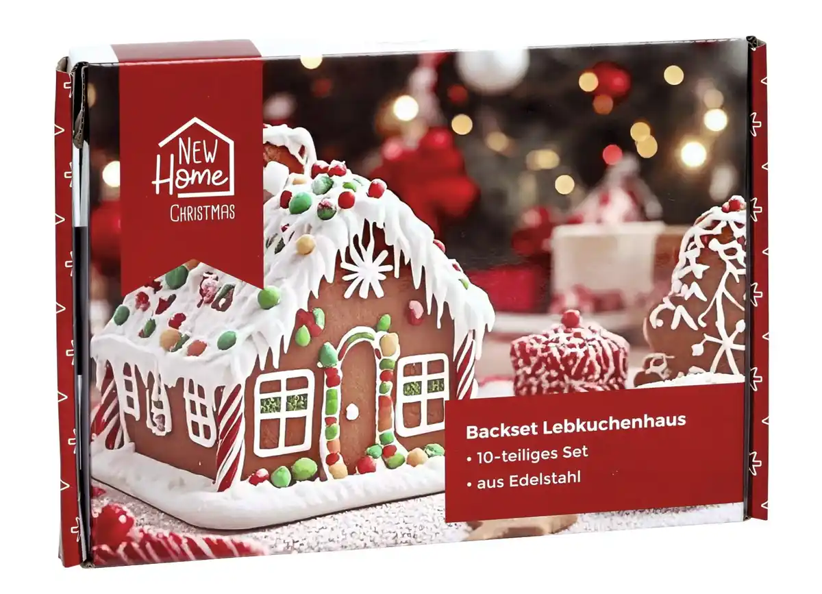 Bild 1 von Backset „Lebkuchenhaus“ Edelstahl