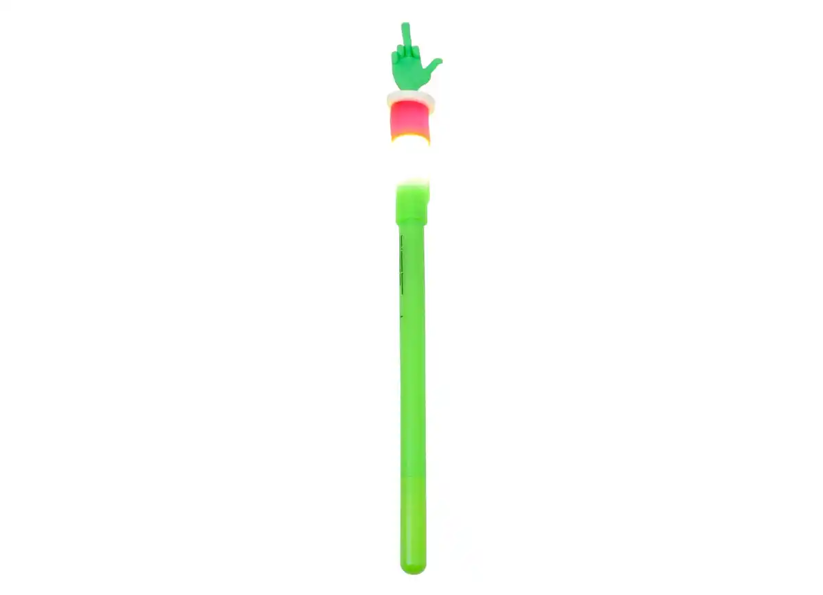 Bild 1 von LED-Kugelschreiber „Festtagsmuffel“ batteriebetrieben (Batterien enthalten)