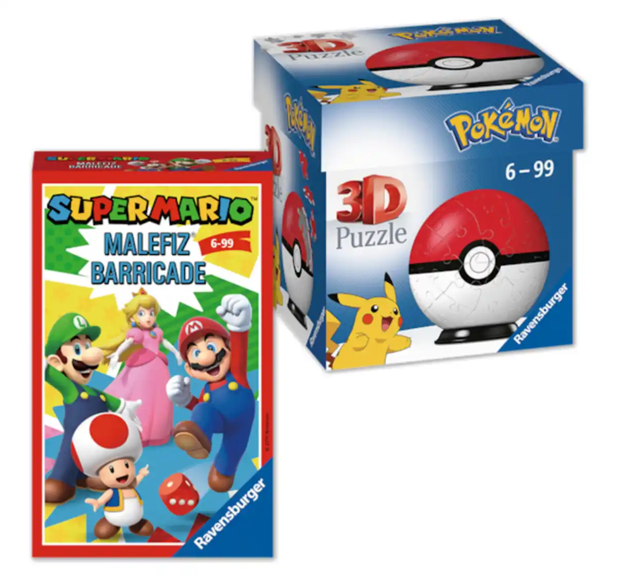 Bild 1 von RAVENSBURGER SUPERMARIO Kinder-Spiel oder POKÉMON-Puzzle*