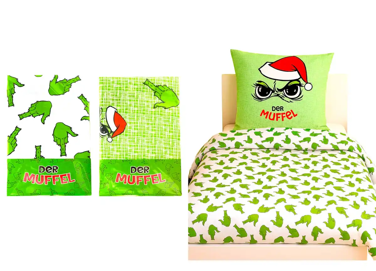 Bild 1 von Bettwäsche „Festtagsmuffel“ 2tlg.
