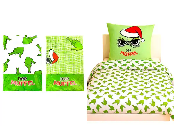 Bild 1 von Bettwäsche „Festtagsmuffel“ 2tlg.