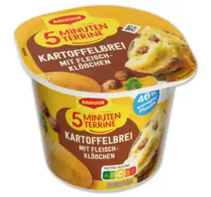 MAGGI 5 Minuten Terrine Kartoffelbrei mit Fleischklößchen