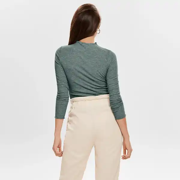 Bild 3 von Only ONLEMMA L/S HIGH NECK Langarmshirt Grün