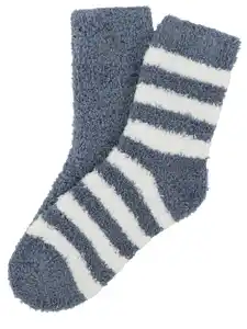 Damen Kuschelsocken im 2er Pack Grau