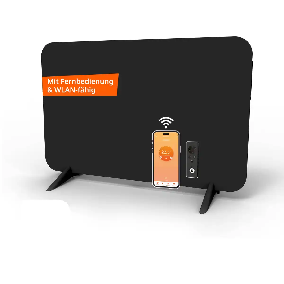 Bild 1 von Infrarotheizung 'Smart Dual' schwarz 450 W