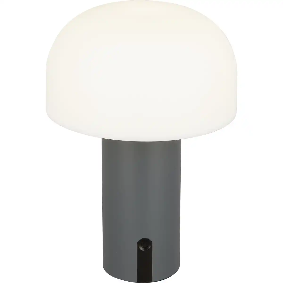 Bild 1 von toom Akku-LED-Tischleuchte 'Ali' grau mit USB-Kabel Ø 15 x 22 cm