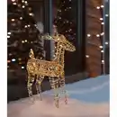 Bild 1 von Koopman LED-Metallrentier warmweiß 14 x 60 x 36 cm