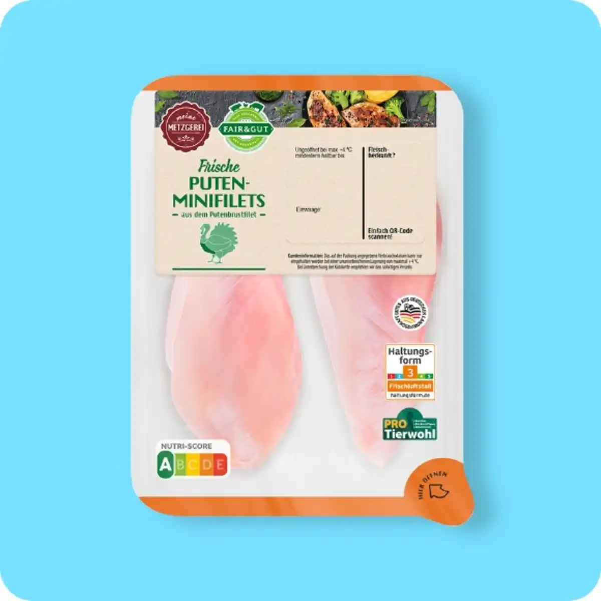 Bild 1 von FAIR & GUT Puten-Minifilets, Aus dem Putenbrustfilet