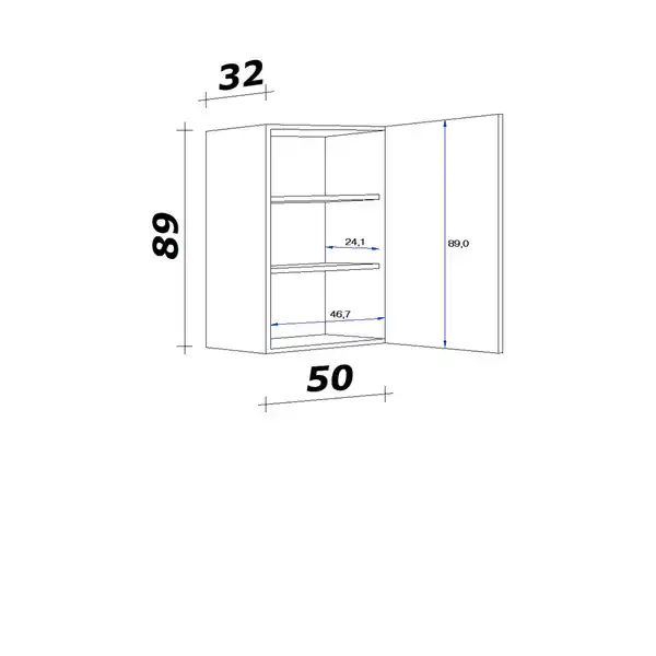 Bild 4 von Flex-Well Hängeschrank »Samoa«, Sonoma Eiche, weiß/braun, melaminbeschichtete Spanplatte