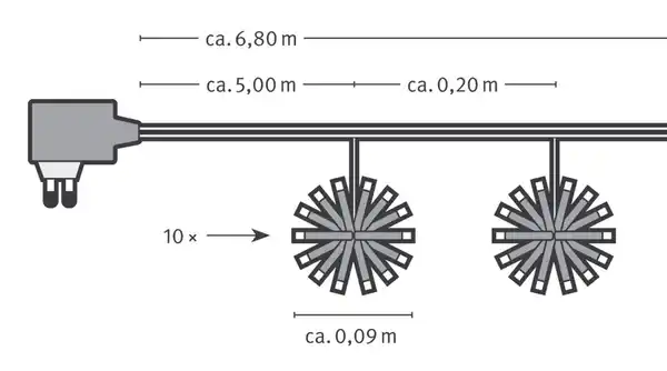 Bild 2 von IDEENWELT LED-Lichtergirlande