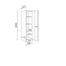 Bild 2 von Flex-Well Vorratsschrank »Samoa«, Sonoma Eichefarben / weiß