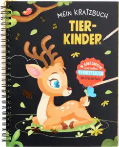 IDEENWELT Kratzbuch Tierkinder