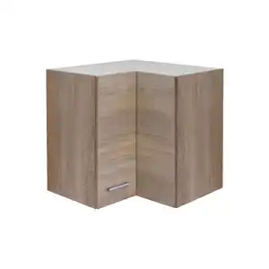 Flex-Well Eck-Hängeschrank »Samoa«, Sonoma Eiche, weiß/braun, melaminbeschichtete Spanplatte