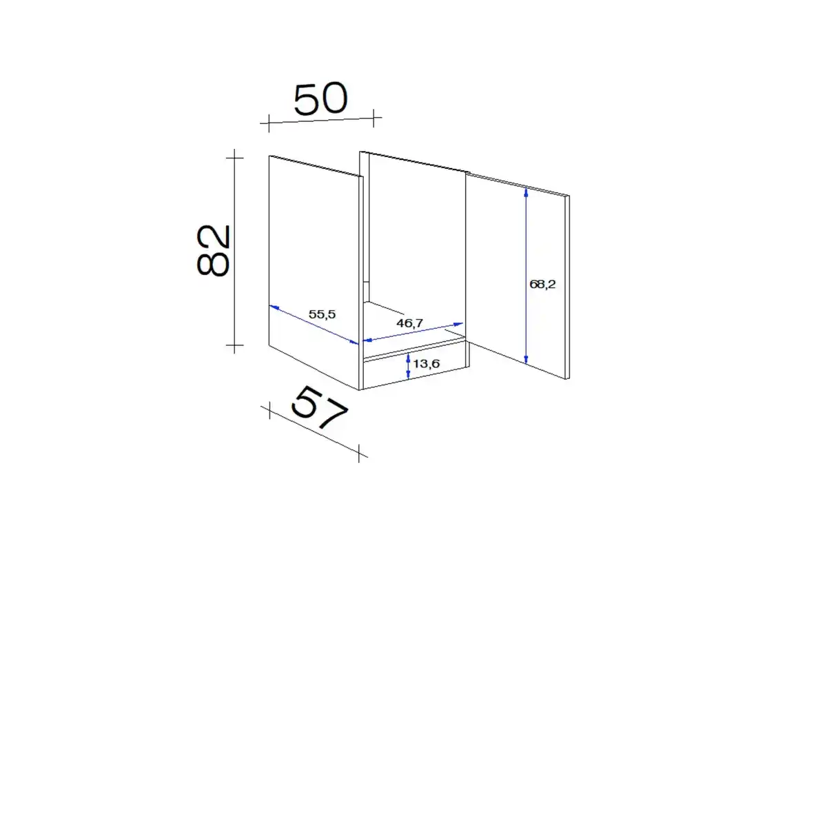 Bild 2 von Flex-Well Spülenunterschrank »Samoa«, Sonoma Eichefarben / weiß