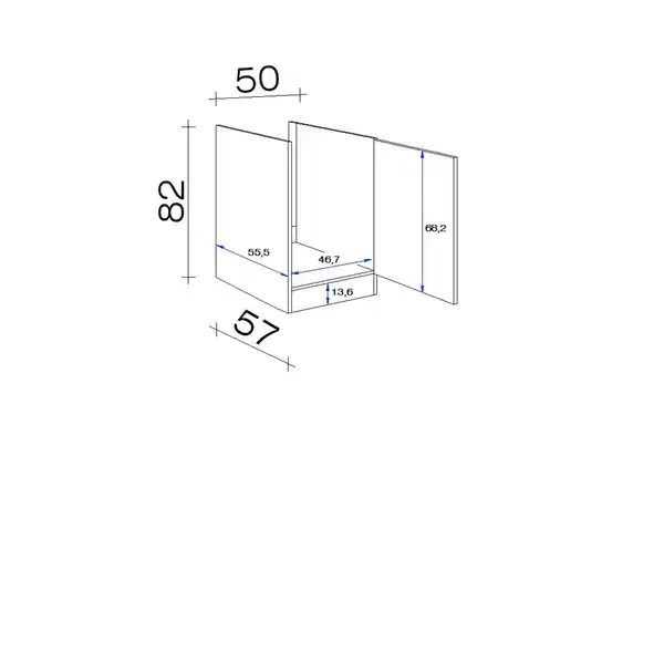 Bild 2 von Flex-Well Spülenunterschrank »Samoa«, Sonoma Eichefarben / weiß