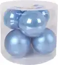Bild 1 von TrendLine Weihnachtskugeln aus Glas Ø 8 cm sky blue 6 Stück