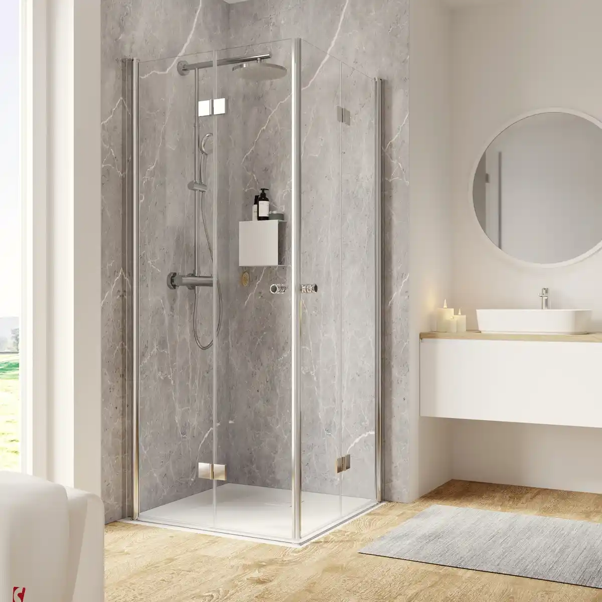 Bild 1 von SCHULTE Eckeinstieg »Garant 2.0«, BxHxT: 100 x 200 x 100 cm, Türart: Drehfalttür