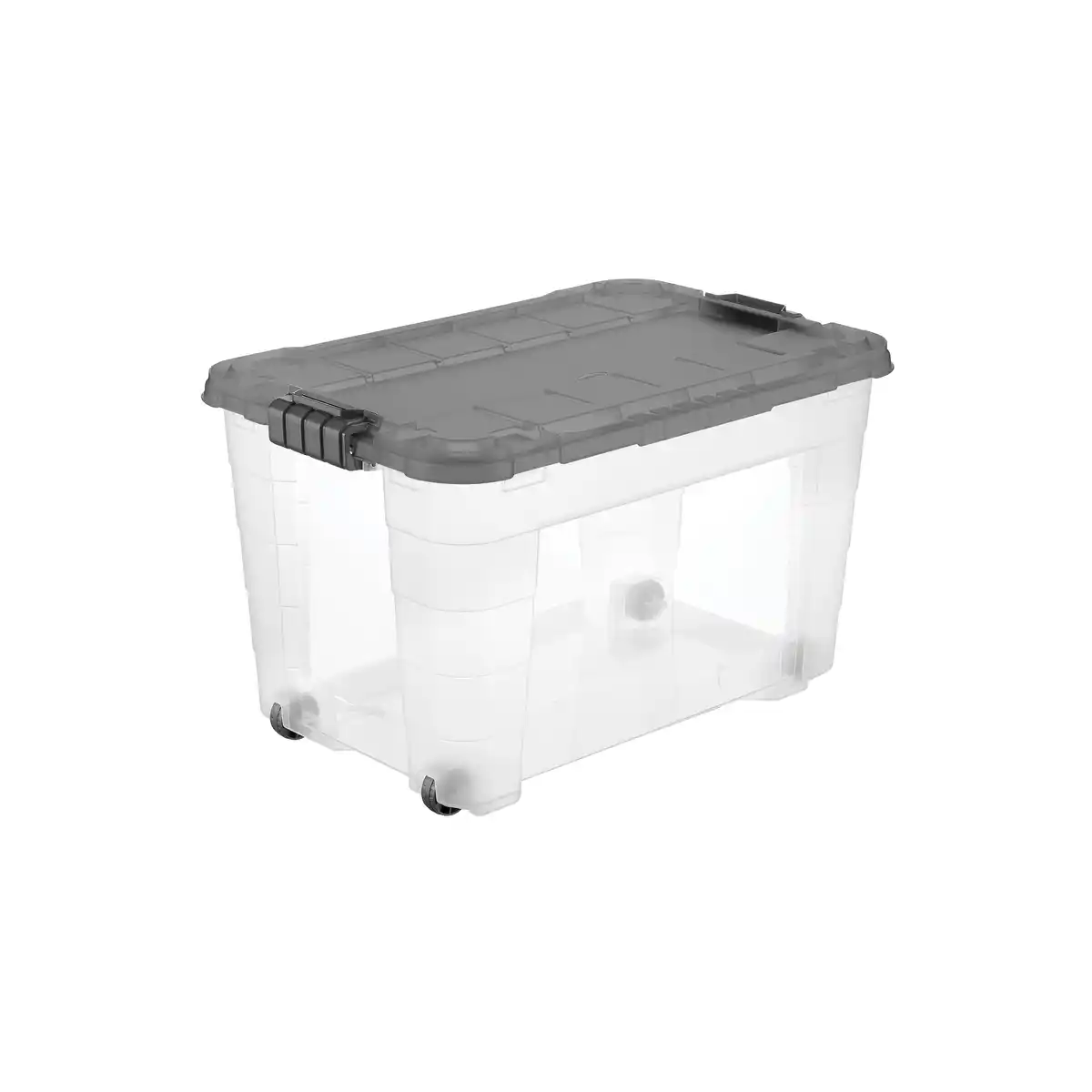 Bild 1 von Tontarelli Aufbewahrungsbox mit Rollen inkl. Deckel 60 L transparent