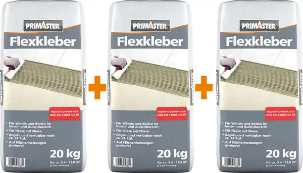 Bild 1 von Primaster Flexkleber - 3 für 2 Aktion 3 x 20 kg