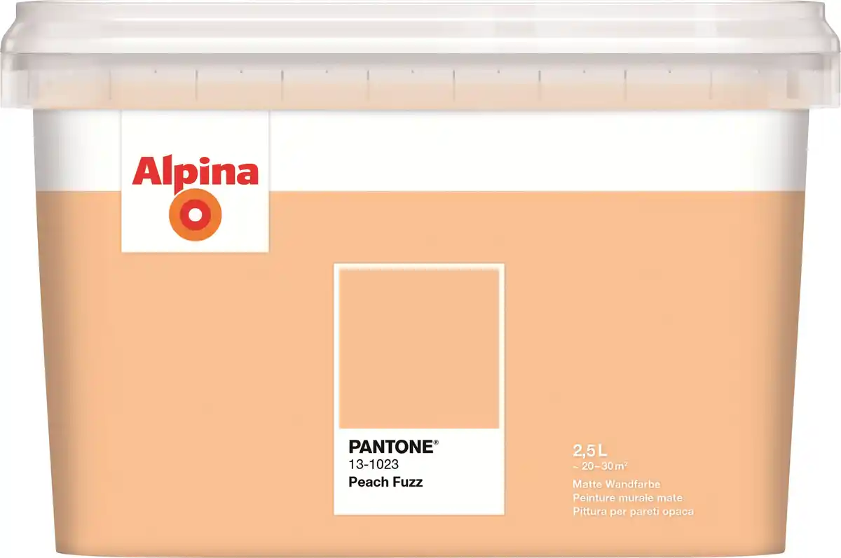 Bild 1 von Alpina Wandfarbe Pantone matt peach fuzz 2,5 L
