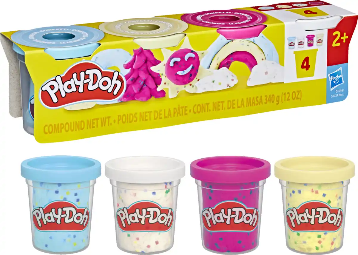 Bild 4 von Play-Doh 4er-Pack Konfettiknete, 340 g