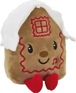 IDEENWELT Weihnachtsplüsch Lebkuchenhaus mit Sound
