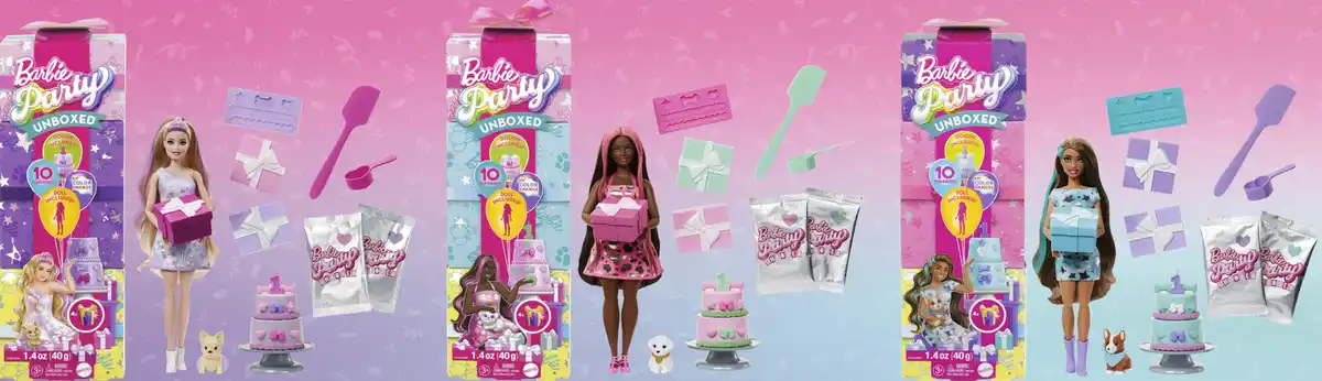 Bild 3 von Mattel Barbie Party Unboxed Glam Party