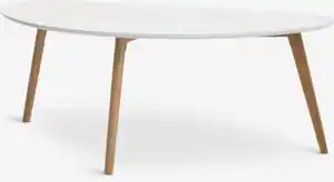 Couchtisch LEJRE 60x120 weiß/eiche natur