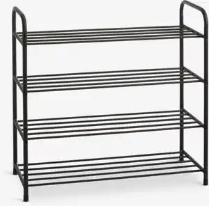 Schuhregal HALS 4 Böden schwarz