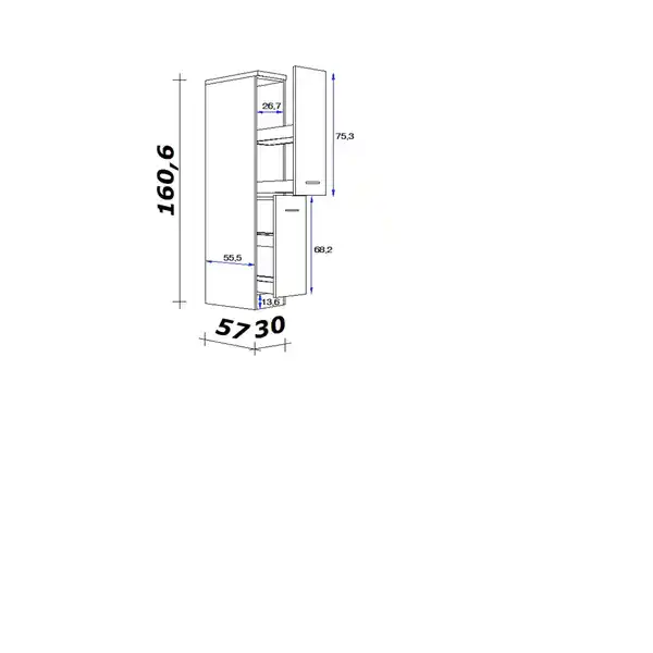 Bild 2 von Flex-Well Apothekerschrank »Samoa«