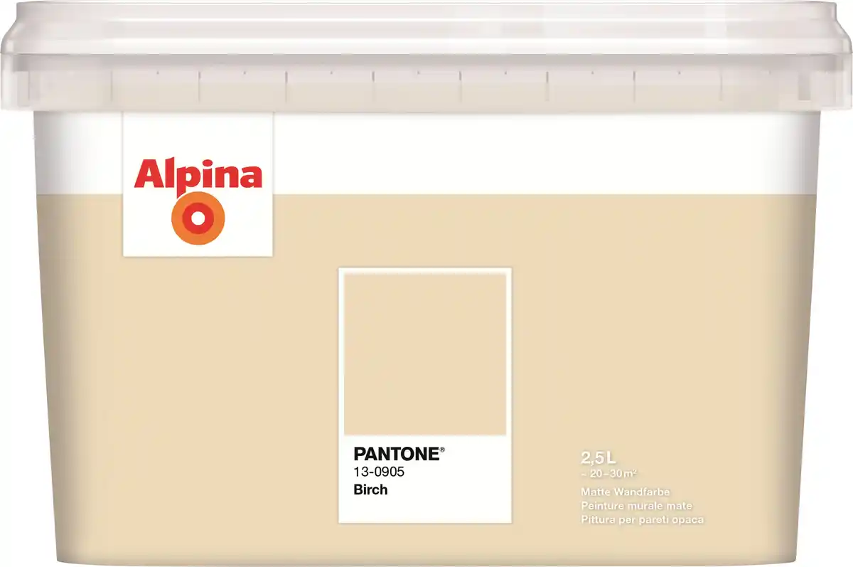 Bild 1 von Alpina Wandfarbe Pantone matt birch 2,5 L