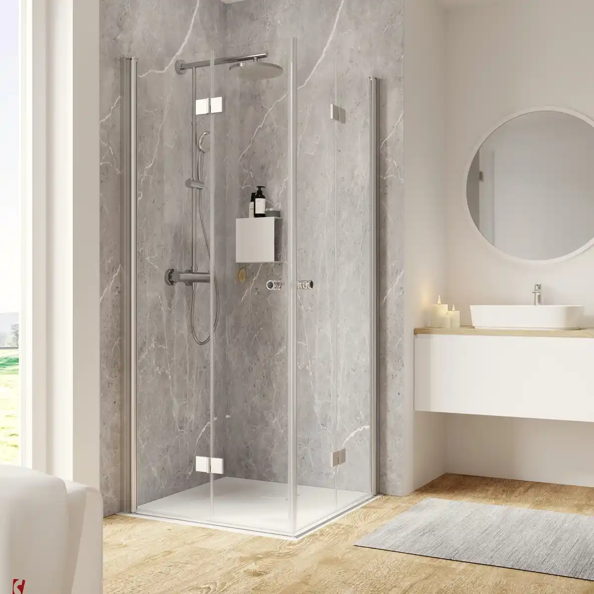 Bild 1 von SCHULTE Eckeinstieg »Garant 2.0«, BxHxT: 90 x 200 x 90 cm, Türart: Drehfalttür