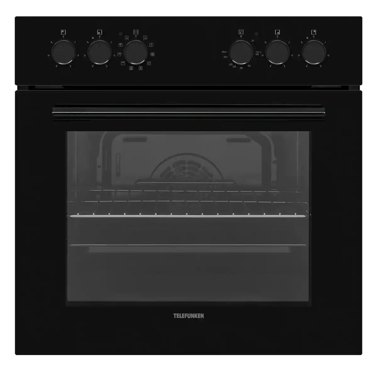 Bild 2 von TELEFUNKEN Einbau-Herd-Set »ECHS65A-B2«, 65 Liter, Backofen mit Glaskeramik-Kochfeld, 10 Betriebsarten, schwarz