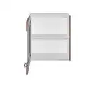 Bild 3 von Flex-Well Glas-Hängeschrank »Samoa«, Sonoma Eiche, weiß/braun, melaminbeschichtete Spanplatte