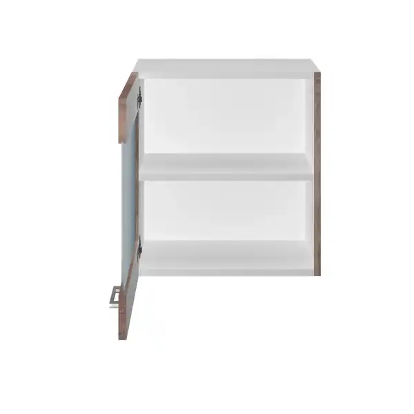 Bild 3 von Flex-Well Glas-Hängeschrank »Samoa«, Sonoma Eiche, weiß/braun, melaminbeschichtete Spanplatte