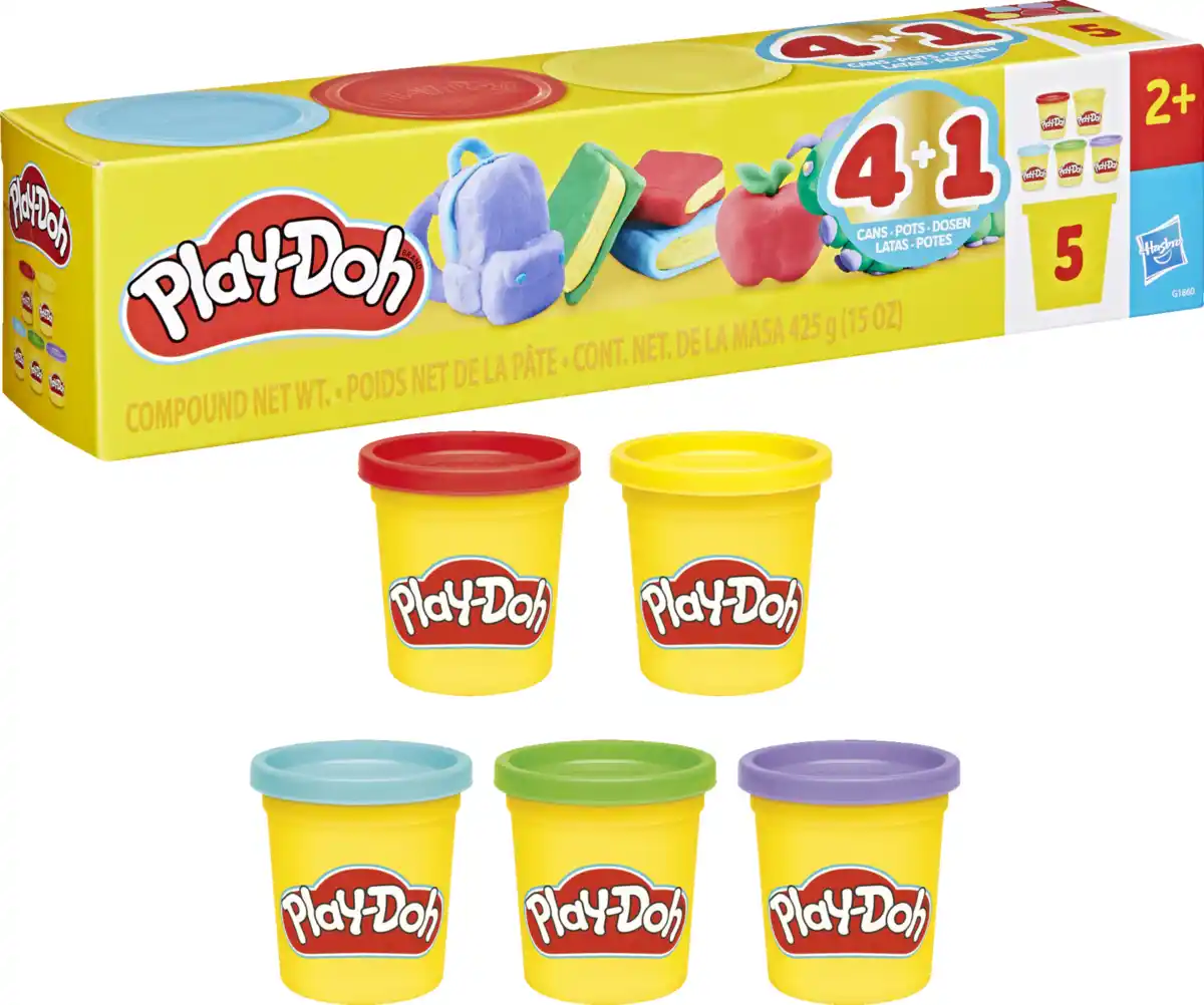 Bild 4 von Play-Doh Schulspaß 5er-Pack Knete, 425 g