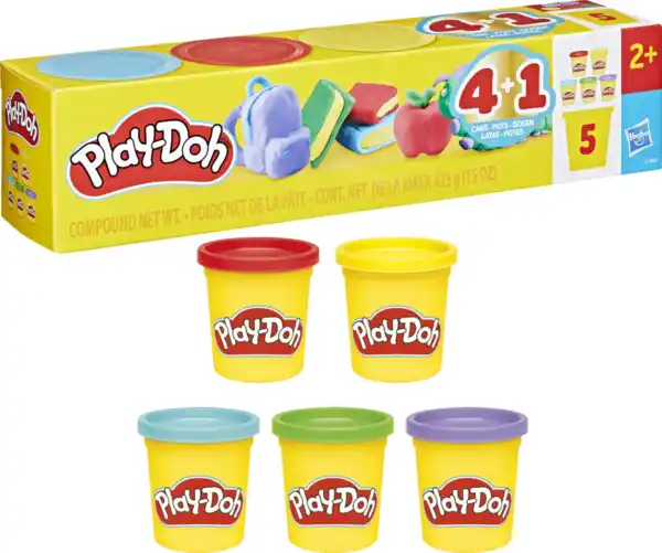 Bild 4 von Play-Doh Schulspaß 5er-Pack Knete, 425 g