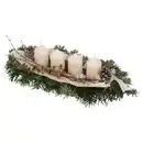 Bild 1 von GARDENLINE, Adventsschiffchen groß 40 cm, rosa