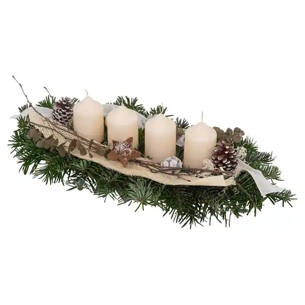 Bild 1 von GARDENLINE, Adventsschiffchen groß 40 cm, rosa