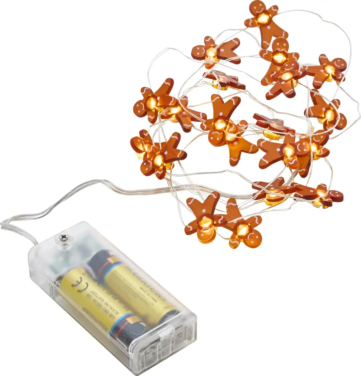 Bild 1 von IDEENWELT Micro-LED-Lichterkette - Lebkuchenmänner