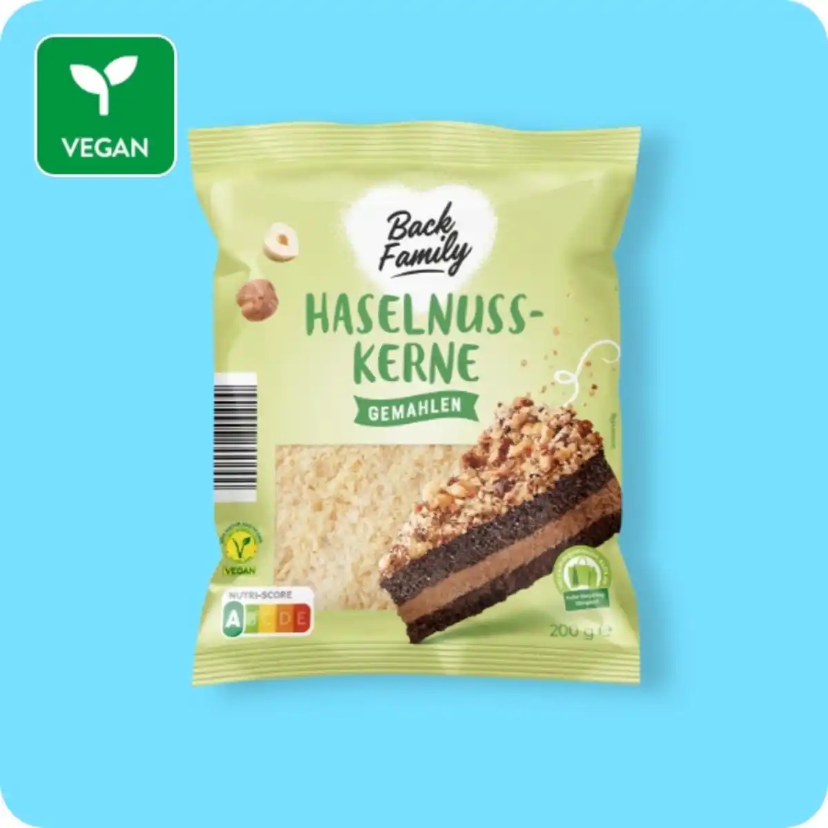 Bild 1 von BACK FAMILY Haselnusskerne, gemahlen