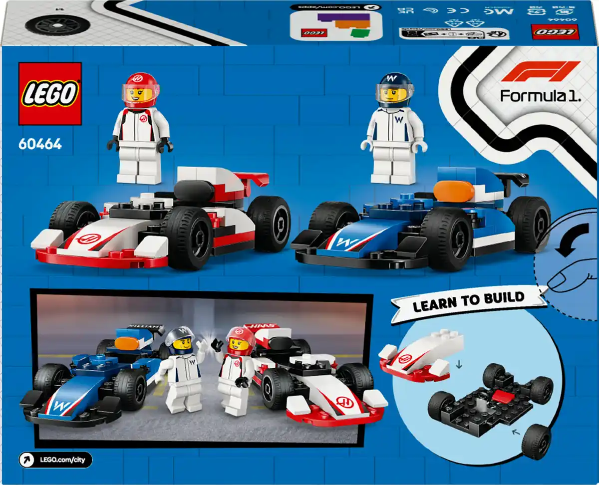 Bild 3 von LEGO CITY 60464 F1® Williams Racing und Haas F1® Rennautos