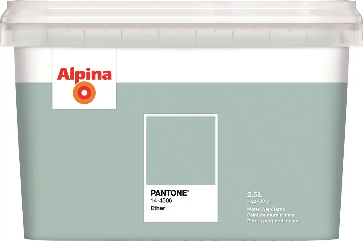 Bild 1 von Alpina Wandfarbe Pantone matt ether 2,5 L
