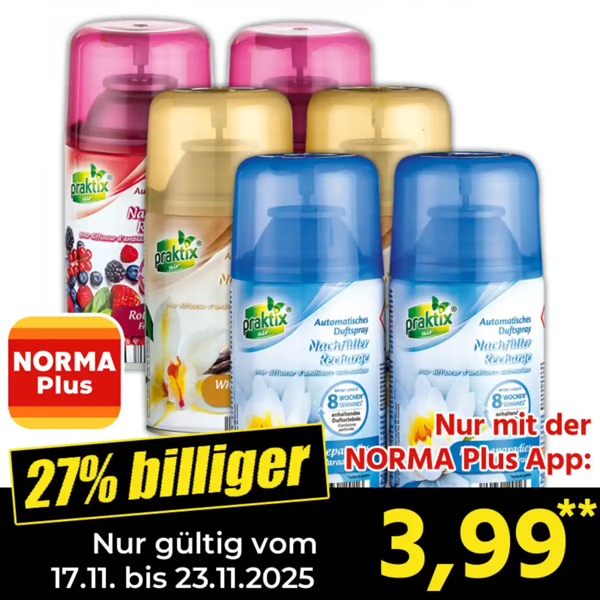 Bild 1 von Praktix Air Nachfüller für automatisches Duftspray