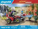 Bild 1 von Playmobil Feuerwehr Quad löscht Heckenbrand