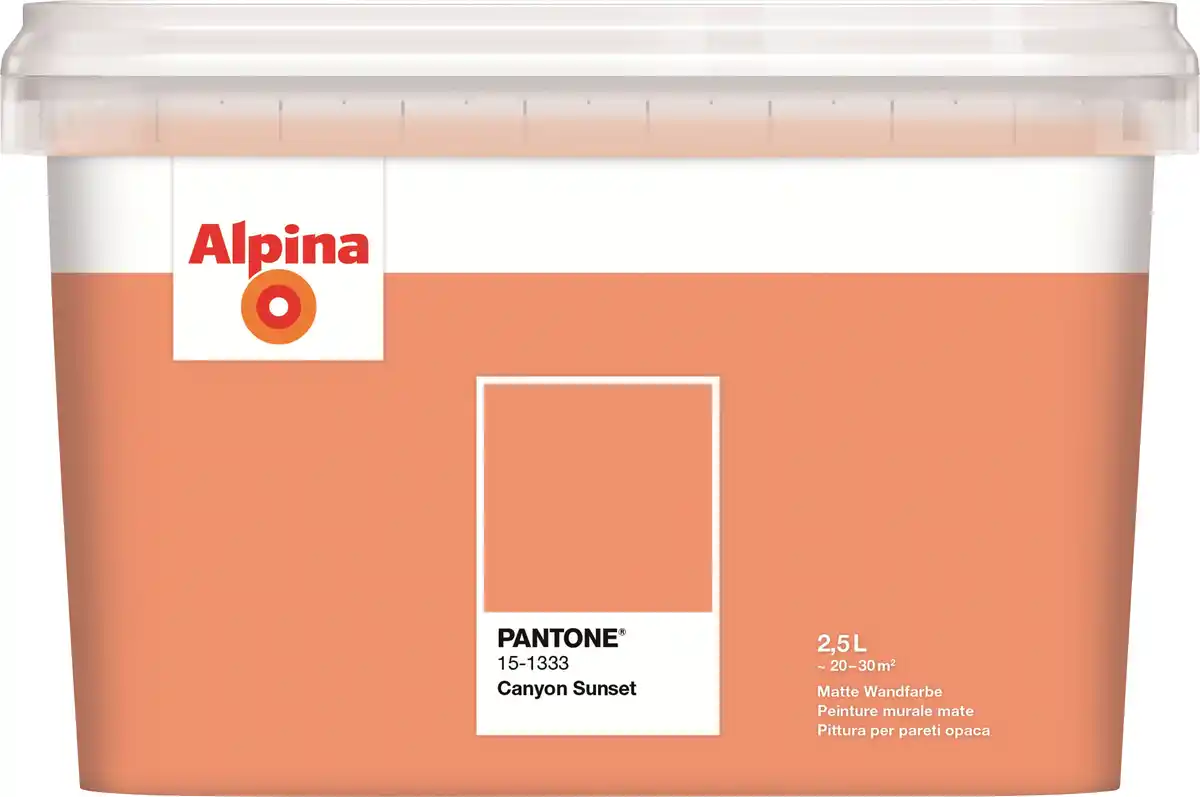 Bild 1 von Alpina Wandfarbe Pantone matt canyon sunset 2,5 L