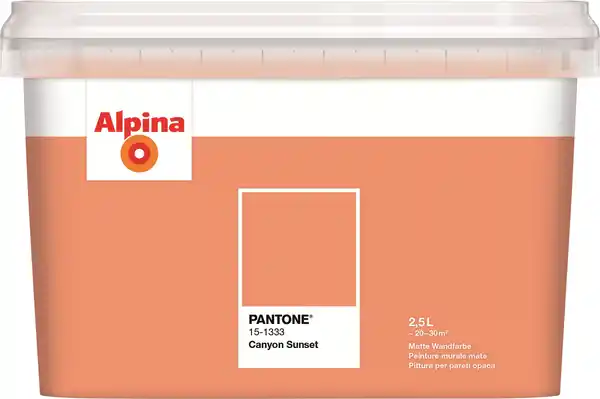 Bild 1 von Alpina Wandfarbe Pantone matt canyon sunset 2,5 L