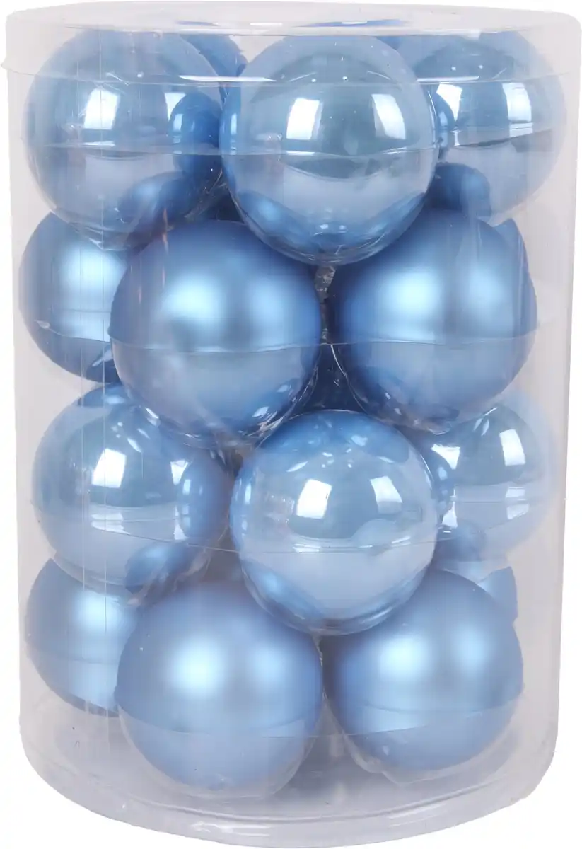 Bild 1 von TrendLine Weihnachtskugeln aus Glas Ø 6 cm sky blue 20 Stück