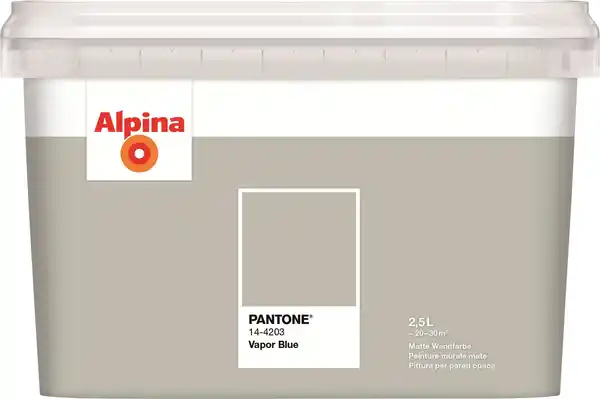 Bild 1 von Alpina Wandfarbe Pantone matt vapor blue 2,5 L