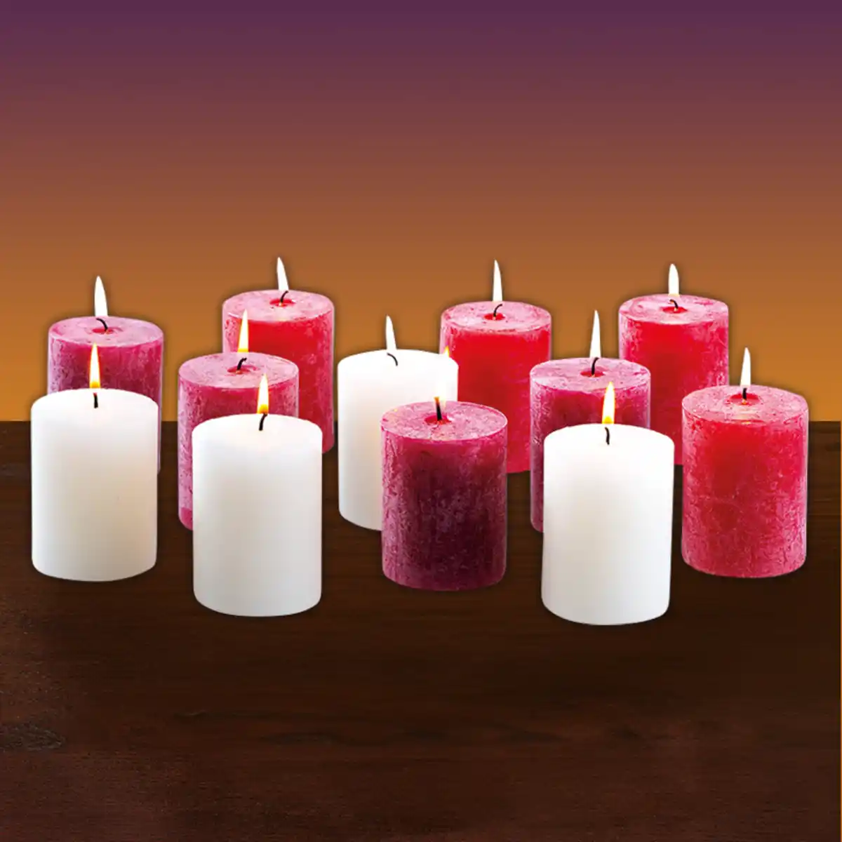 Bild 1 von Bella Casa Rustik Stumpenkerzen